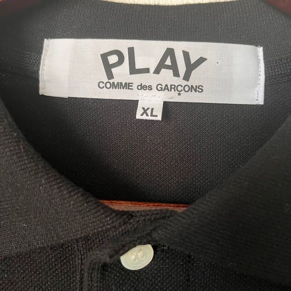 Mens Comme Des Garçons Cotton Heart Polo Shirt XL - Picture 8 of 9